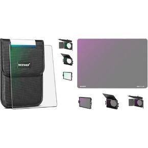 NEEWER 4"x5.65" Square UV Filter and ND0.9 (3 Stops) Square ND Filter Compatible with Tilta Compatible with SmallRig Matte Box