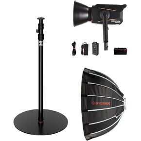 IFOOTAGE Round Base Monopod RB-A400,Video Light 320DN,90cm Deep Lantern Softbox,Studio Shooting Kit