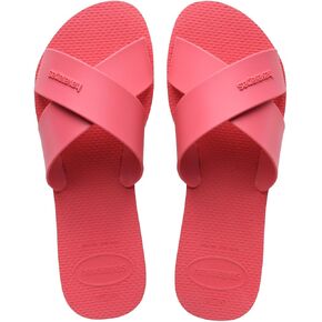 Havaianas Women's Aqua Sandals's Slides for Everyday Wear - Pink Porcelain, 9/10W