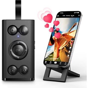 Remote Control for TikTok, Klearlook Wireless Bluetooth Remote Controller for Camera Shutter Short Video