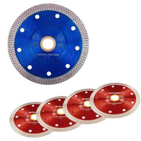 GoYonder 6 PCS 4.5" 115mm Super Thin Diamond Ceramic Saw Blade Porcelain Cutting Blade for Cutting Tile Ceramic Porcelain