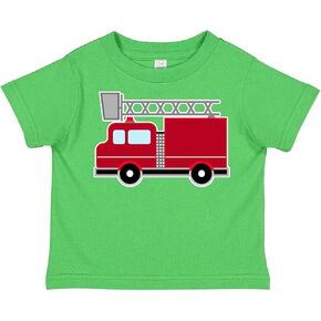 inktastic Red Firefighter Fire Truck Toddler T-Shirt