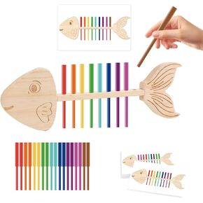 Montessori Fishbone Matching Toy - Color Sorting and Sensory Matching Game Fine Motor for 3+Years Kids Toys
