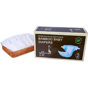 Geffen Baby - Biodegradable Baby Diapers, Size 3, 26-Pack | Sustainable, Hypoallergenic, and Ultra-Absorbent | Perfect for Eco-Conscious Parents