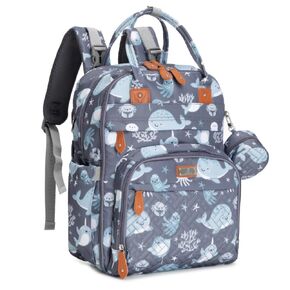 BabbleRoo Baby Diaper Changing Bag Set - Sea Animals