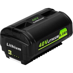 Replacement for Ryobi 40V Battery 6.0AH Lithium Compatible with 40v Ryobi Battery Cordless Power Tools OP4040 OP4050A OP40601 OP40201 OP4026 OP4030 OP4060 RY40200 RY40403