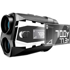 ACPOTEL Golf Rangefinder with Slope, LCD External Display, Fast Flagpole Lock Vibration Golf Range Finder (Yd/M) Range Finder Golf | Laser Range Finder 800yd (Standard not Magnet)