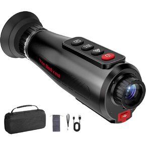 Thermal Monocular 384x288 Super Resolution, Thermal Scope 1.43" AMOLED Large Display Thermal Night Vision Monoculars with Hotspot Connection and 12H Battery for Hunting, Outdoor Camping, T00036