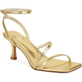 wetkiss Kitten Heels for Women Heels Sandals Low Heels Cute Strappy Heels Square Toe Comfortable Heels