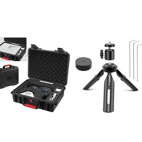 Gunovy Starlink Mini Case Case Hard Case Fits Starlink Mini Dish Kit+Mount Tripod Mount القابلة للتعديل لـ Starlink Mini Aluminium Mount Tripod