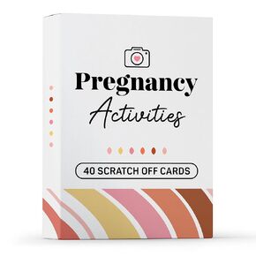 40 Fun Scratch Off Activities for Pregnancy - Pregnancy Gifts for Expecting Mom, Pregnant Women, Pregnant Friend - Mom to Be Gifts for 1st Time Mom, First Time Moms - Mommy, Mother to Be Gift Ideas
