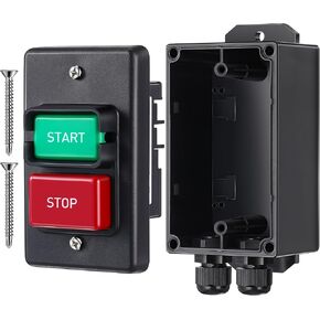 Dreyoo 110/220V Single Phase On/Off Switch, Versatile Table Saw Switch, Efficient 120V Switch On Off, Ideal for Power Control and Safety