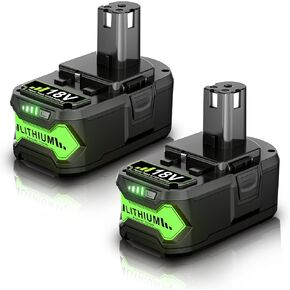 Bonacell 2Pack 8.0Ah Replacement for Ryobi 18V Battery Compatible for Ryobi Battery 18V ONE+ P102 P103 P104 P105 P107 P109 P122 PBP005 Cordless Tool