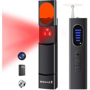 Hidden Camera Detectors, Portable Camera Detector Finder,GPS Tracker Detector,Bug Detector,RF Detector,Listening Device Detector for Travel,Home,Office,Hotel,Car, 5 Levels Adjustable