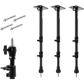 Selens Camera Wall Mount Ring Light Boom Arm, Overhead Light Mounting for Photo Studio Video Ring Light, Strobe Light, Flash, Softbox, Reflector, Max Length 39"
