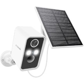 Solar Camera Outdoor Wireless, Home Security Outdoor Camera Wireless Wi-Fi with Solar Panel, Night Vision, Motion Detection, Siren, No Monthly Fees