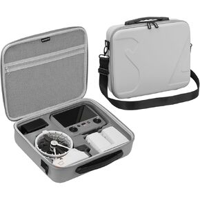 Carrying Case for DJI Flip, Portable Travel Shoulder Bag for DJI Flip Accessories, Fits RC 2/RC-N3 Remote Controller (Orange)