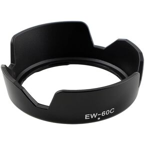 Camera Lens Hood Shade, Dedicated Bayonet Mount Hood Compatible for Canon EF-S 18-55mm f/3.5-5.6 is II, EF 28-80mm f/3.5-5.6 II, EF 28-90mm f/4-5.6 III, Replaces EW-60C OEM Lens