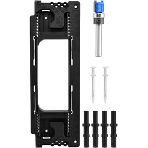 Door Hinge Jig and Mortiser Installation Kit - Router Template Fits Hinges 2-1/2'' to 6'' and Door Thickness 1-3/8'' to 2-1/2''
