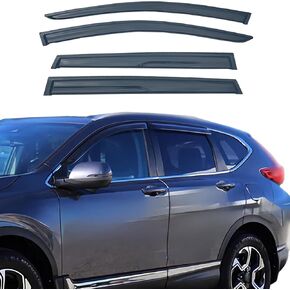 Tape On Window Visor Compatible with 2017-2022 Honda CR-V, Side Vent Window Deflector Rain Guard Shade, Truck Accessories-4pcs