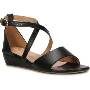 Women's Adjustable Flat Sandals with Ankle Strap | Comfortable Low Wedge Footbed for Summer, Party, Office, Casual & Formal Wear