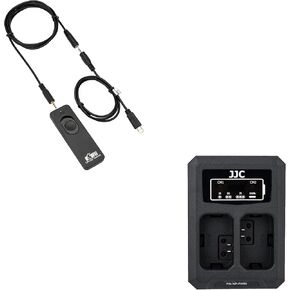 Remote Control Shutter Release Cord & NP-FW50 Battery Charger for Sony A6000 A6100 A6300 A6400 A6500 A7 A7II A7S A7SII A7S II A7S2 A7R A7R II A7RII A7R2 Cameras