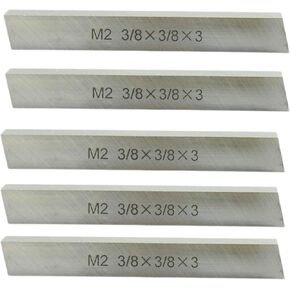 مجموعة من 5 أدوات مربعة HSS | 3/8 "× 3/8" × 3 "، لحجم المخرطة ، مطحنة قاطع المخرطة فارغة M2 | قواطع الطحن وحاملي الأدوات | فولاذ متينة الجودة للمنتجات المهندسين