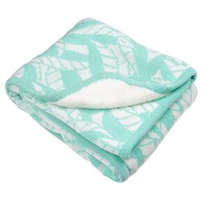 Playgro Fauna Friends Reversible Cot Blanket - Large 110x90cm Size Swaddle Blanket for Cozy Floor Play & Snuggles - Breathable Organic Cotton Baby Blanket - Ideal Toddler Blanket for Daycare