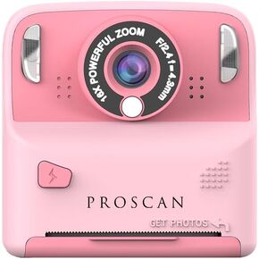Kids Digital Camera - Instant Print, Thermal Camera, HD Display, MP3 Playback, 16X Zoom, PC Compatible