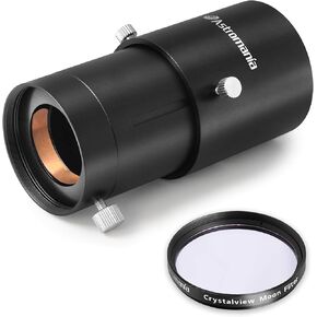 Astromania 2" Crystalview Moon Filter - Bundle with - 2" Variable Universal Camera Adapter