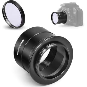 Astromania 2" Moon/Skyglow Filter - Bundle with - 2" T-2 Focal Camera Adapter Ⅱ