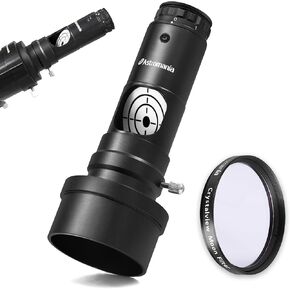 Astromania 2" Crystalview Moon Filter - Bundle with - 1.25" Next Generation Laser Collimator 2" Adaptor