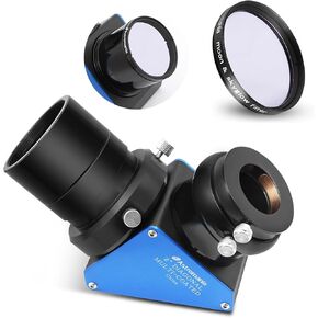 Astromania 2" Moon/Skyglow Filter - Bundle with - 2" 90-Degree Diagonal 99%