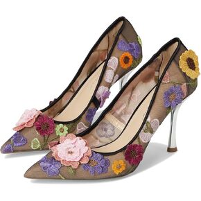 Betsey Johnson Women's Aimey Pump, Black Floral, 6