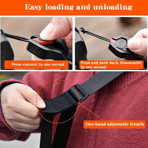Quick Release Camera Strap - Compatible for Peak Design Buckle 1.73 inch Wide Adjustable Length 198 lbs Load Capacity for DSLR Mirrorless Cameras Outdoor & Professional Photography（Blue） in Kuwait