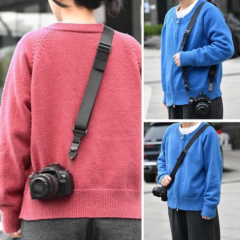 Quick Release Camera Strap - Compatible for Peak Design Buckle 1.73 inch Wide Adjustable Length 198 lbs Load Capacity for DSLR Mirrorless Cameras Outdoor & Professional Photography（Green） in Saudi Arabia