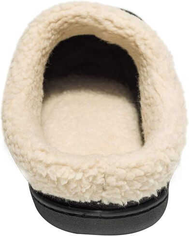 NewDenBer Women's Cozy Memory Foam Slippers Suede Fuzzy Plush Fleece Lined Slip On Indoor Outdoor House Shoes in Saudi Arabia