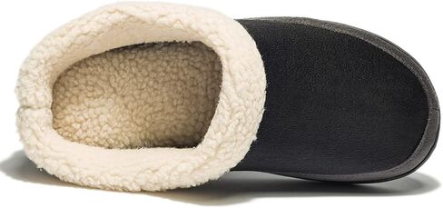 NewDenBer Women's Cozy Memory Foam Slippers Suede Fuzzy Plush Fleece Lined Slip On Indoor Outdoor House Shoes in Saudi Arabia