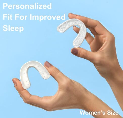 واقيات الفم المضادة للشخير من VitalSleep، مقاسات رجالية، قطعتين، جهاز شخير قابل للتعديل، حل للشخير مصنوع في الولايات المتحدة الأمريكية، واقي الفم للشخير من أجل نوم أفضل in Kuwait