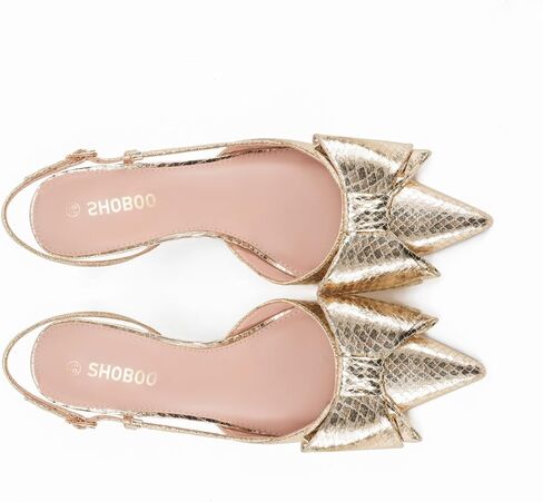 Women's High Heels with Bow - Pointed Toe Slingback Pumps for Dress Wedding Bridal in Saudi Arabia