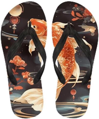 Women Retro Flip Flop Sandal Ginkgo Leaves Casual Thong Sandals Rose Feather Couple Beach Sandals Indoor or Outdoor in Saudi Arabia
