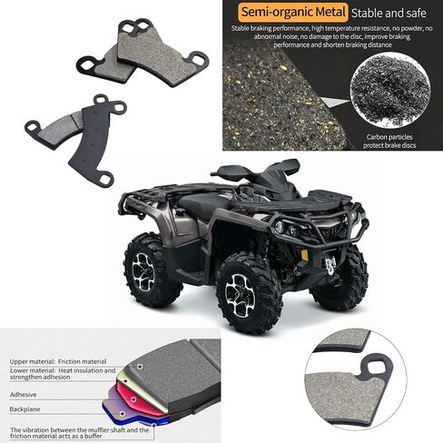 Front & Rear Brake pads replacement for Polaris RZR XP 1000 EPS 2014 2015 2016 2017 2018 2019 2020 2022 2021 2022 (2 sets front and rear brake pads) in Saudi Arabia