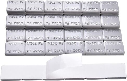 Aain 1/4oz.*12 Adhesive Stick On Wheel Weights, 20 Strips/Box, Gray,240pcs in Saudi Arabia