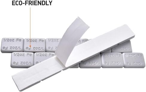 Aain 1/4oz.*12 Adhesive Stick On Wheel Weights, 20 Strips/Box, Gray,240pcs in Saudi Arabia