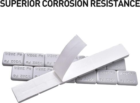 Aain 1/4oz.*12 Adhesive Stick On Wheel Weights, 20 Strips/Box, Gray,240pcs in Saudi Arabia