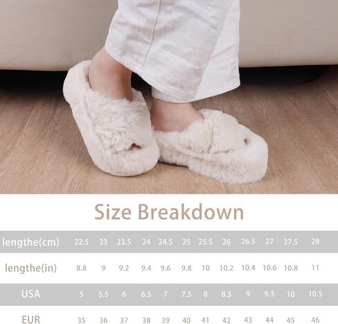 Fuzzy Slippers Women Cross Band Furry House Shoes Open Toe Bride Slippers Fluffy Slides for Girls High Heel Fur Women Sandals for Party Stylish Memory Foam Female Fuzzy Sandals in Saudi Arabia