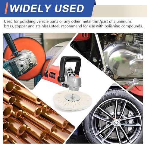 10’’Orange Airway Polishing Buffing Wheel Medium 16plys with 5/8’’Arbor Hole for Angle Grinder-1PC in Saudi Arabia