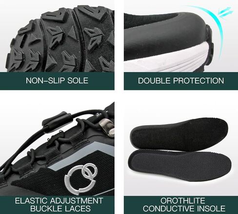 grounding Trail Running Shoe for Men Connect to Earth for natual Healing, Waterproof Hiking Shoes Anti-Slip Rubber Outsole for Walking in Saudi Arabia