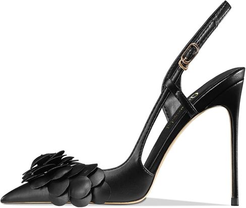 Women's Sexy Pointed Toe Flower Mouth One-Strap Shallow Mouth Stiletto High Heel Ankle Strap Casual Party Banquet Sandals in Kuwait