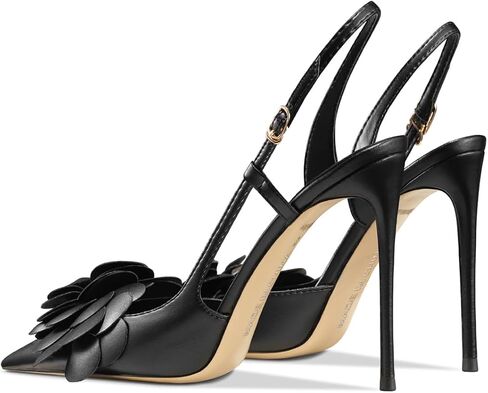 Women's Sexy Pointed Toe Flower Mouth One-Strap Shallow Mouth Stiletto High Heel Ankle Strap Casual Party Banquet Sandals in Kuwait
